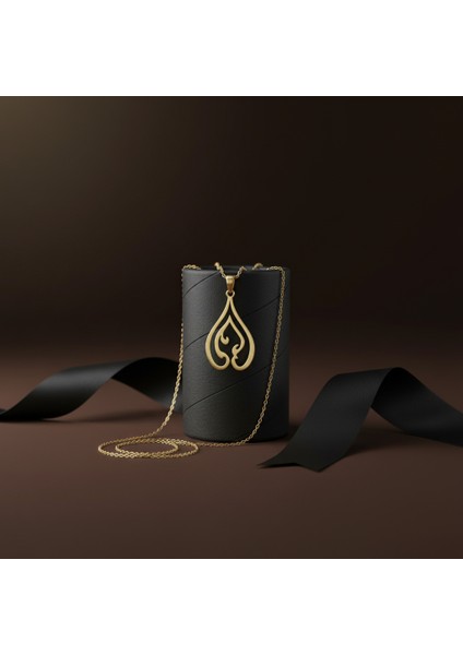 14 Ayar Altın Kolye Ucu Ateş alevi GM443 1 gr modelleri