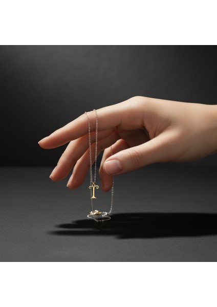 14 Ayar Altın Kolye Ucu Harf T GM3099 0.5 gr fiyatları