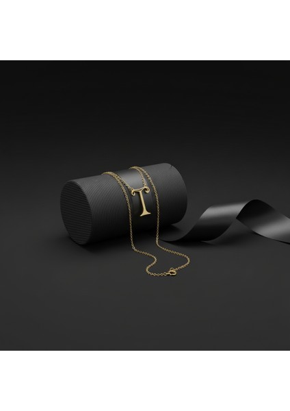 14 Ayar Altın Kolye Ucu Harf T GM3099 0.5 gr modelleri