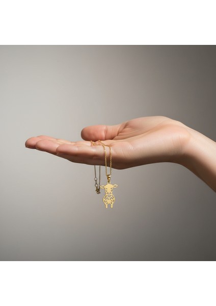 8 Ayar Altın Kolye Ucu Inek GM2303 1 gr fiyatları