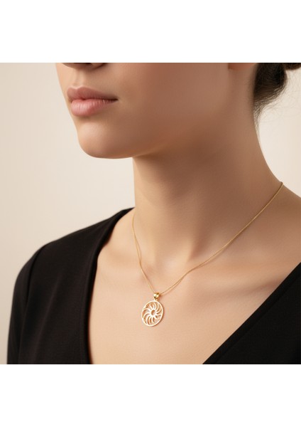 Tabitela 14 Ayar Altın Kolye Ucu Güneş GM1117 1 gr