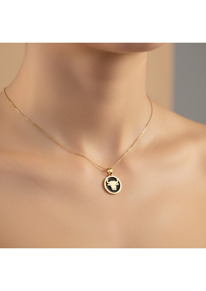 14 Ayar Altın Kolye Ucu Boğa GM3120 1 gr