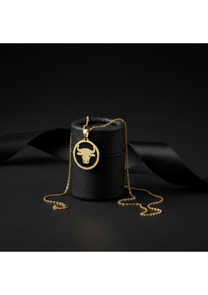 14 Ayar Altın Kolye Ucu Boğa GM3120 1 gr modelleri