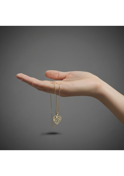 14 Ayar Altın Kolye Ucu Kalp GM1986 1 gr fiyatları