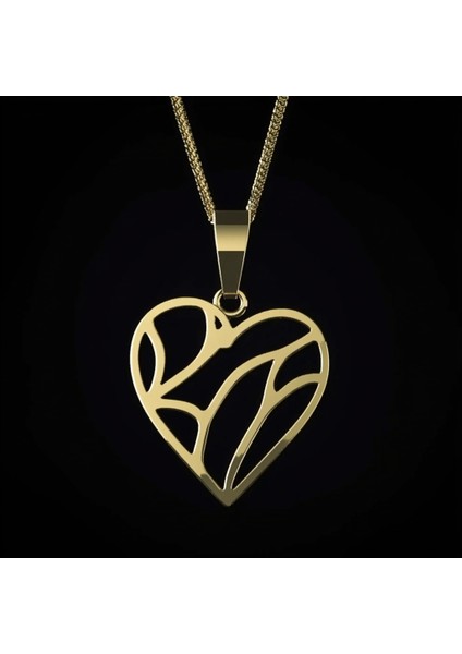 14 Ayar Altın Kolye Ucu Kalp GM1986 1 gr fırsatları