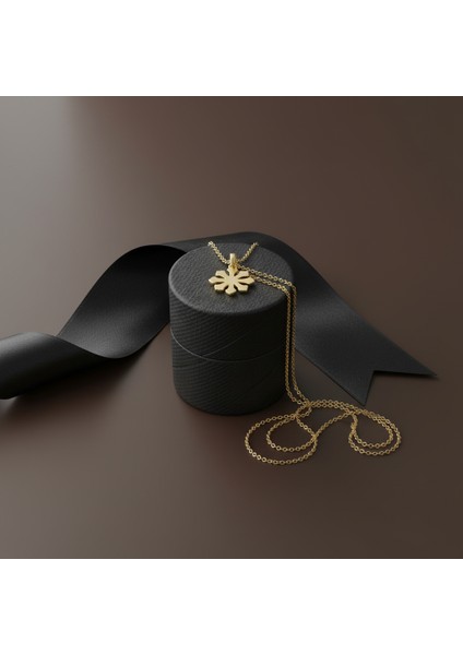 14 Ayar Altın Kolye Ucu Kar Tanesi GM250 0.5 gr modelleri