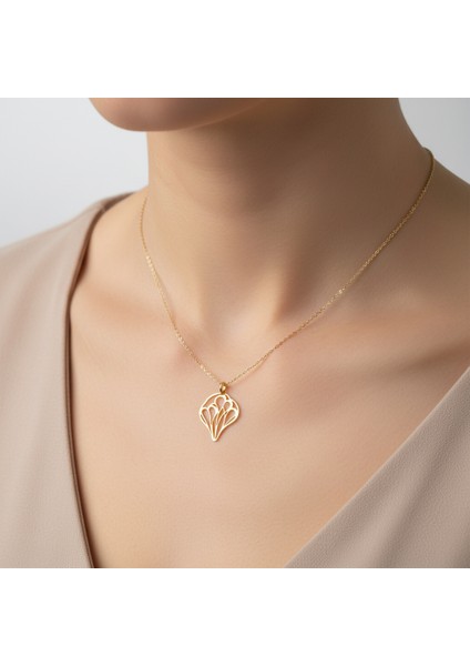 Tabitela 14 Ayar Altın Kolye Ucu Kalp GM991 1 gr
