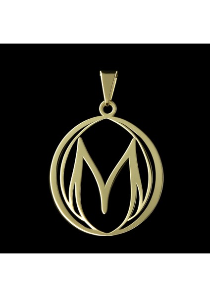 8 Ayar Altın Kolye Ucu Harf M GM2996 0.5 gr fırsatları
