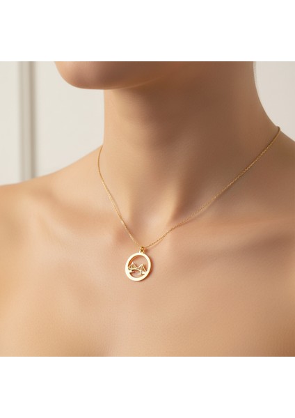 14 Ayar Altın Kolye Ucu Boğaz Köprüsü GM396 1 gr