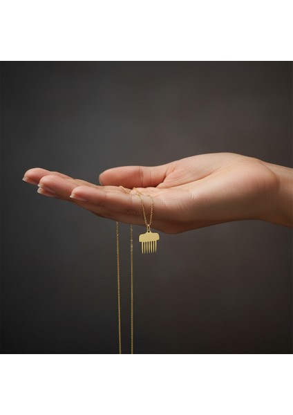 14 Ayar Altın Kolye Ucu tarak GM202 1 gr fiyatları