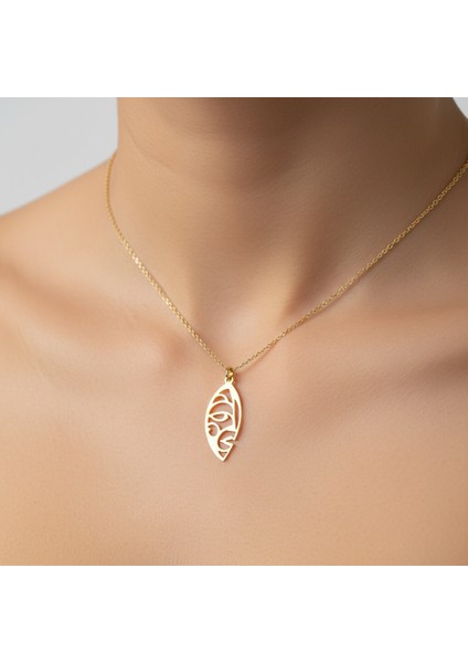 14 Ayar Altın Kolye Ucu yüz GM49 1 gr