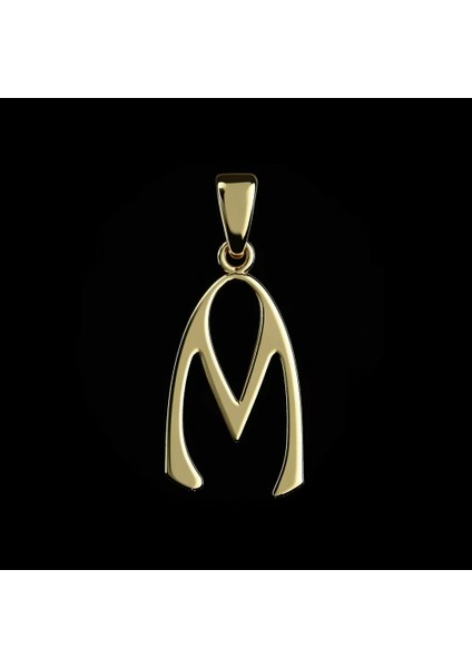 14 Ayar Altın Kolye Ucu Harf M GM2999 1 gr fırsatları