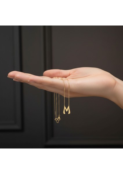8 Ayar Altın Kolye Ucu Harf M GM3004 0.5 gr fiyatları