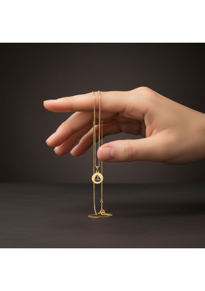 14 Ayar Altın Kolye Ucu tekne GM448 1 gr fiyatları