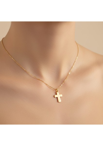 14 Ayar Altın Kolye Ucu haç GM163 1 gr