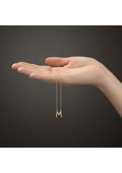 8 Ayar Altın Kolye Ucu Harf M GM2994 0.5 gr fiyatları