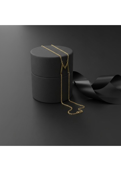 8 Ayar Altın Kolye Ucu Harf M GM2994 0.5 gr modelleri