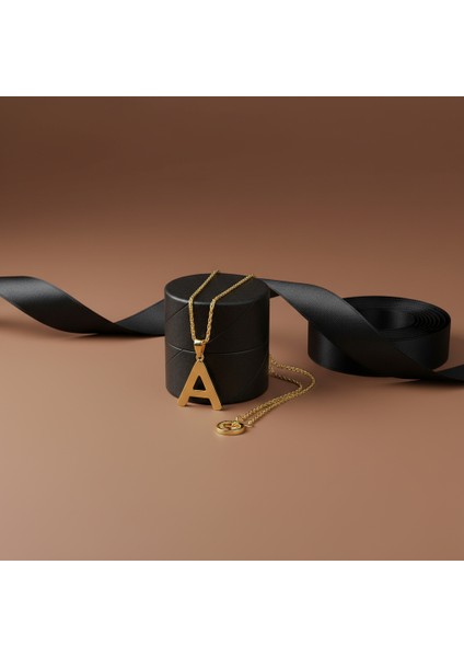 8 Ayar Altın Kolye Ucu Harf A GM2619 0.5 gr modelleri