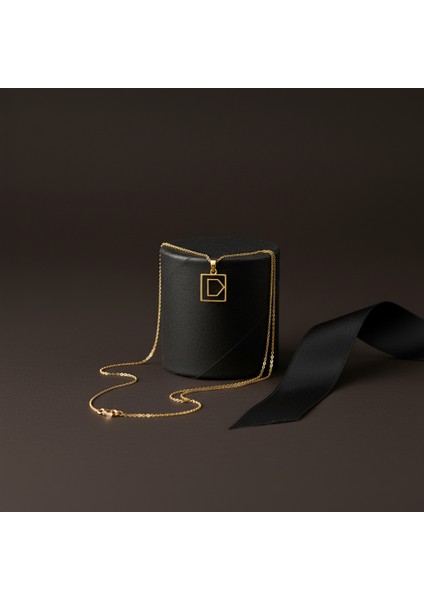 Tabitela 8 Ayar Altın Kolye Ucu "d"harfi GM625 1 gr modelleri