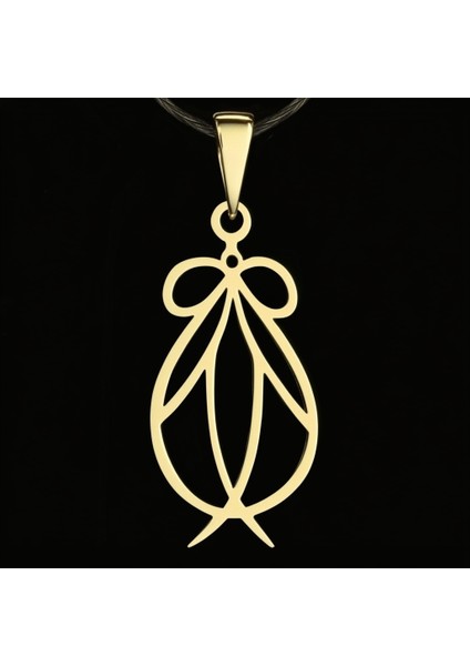 14 Ayar Altın Kolye Ucu Papyon GM3236 1 gr modelleri