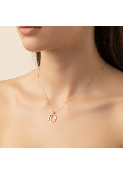 14 Ayar Altın Kolye Ucu "o"harfi GM610 0.5 gr