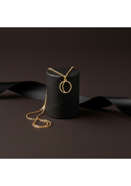 14 Ayar Altın Kolye Ucu "o"harfi GM610 0.5 gr modelleri