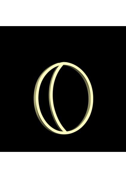 14 Ayar Altın Kolye Ucu "o"harfi GM610 0.5 gr fırsatları