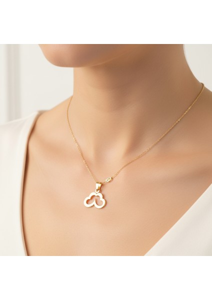 14 Ayar Altın Kolye Ucu Bulut GM3399 0.5 gr