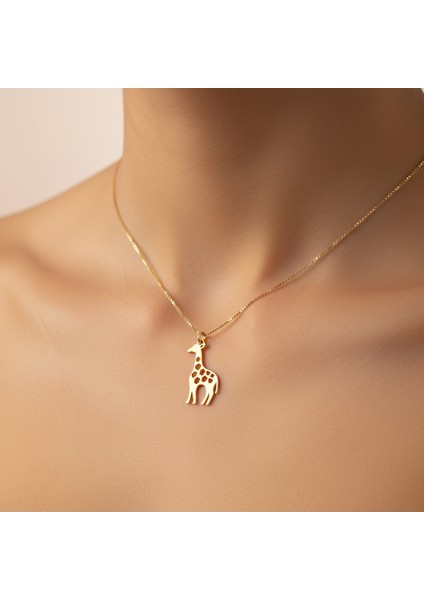 14 Ayar Altın Kolye Ucu Zürafa GM2324 1 gr