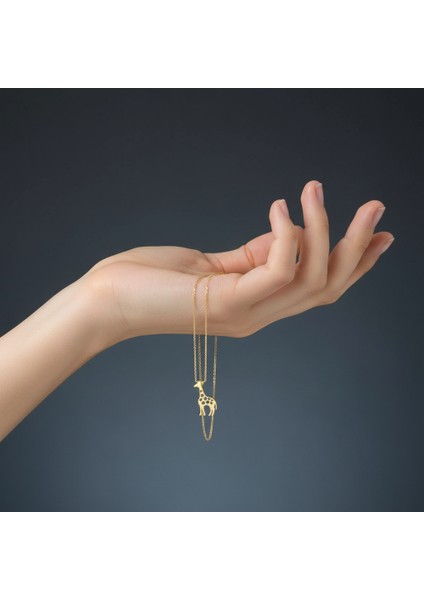 14 Ayar Altın Kolye Ucu Zürafa GM2324 1 gr fiyatları