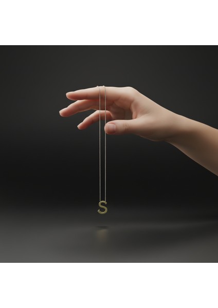 14 ayar altın kolye "S"harfi GM657 1 gr fiyatları