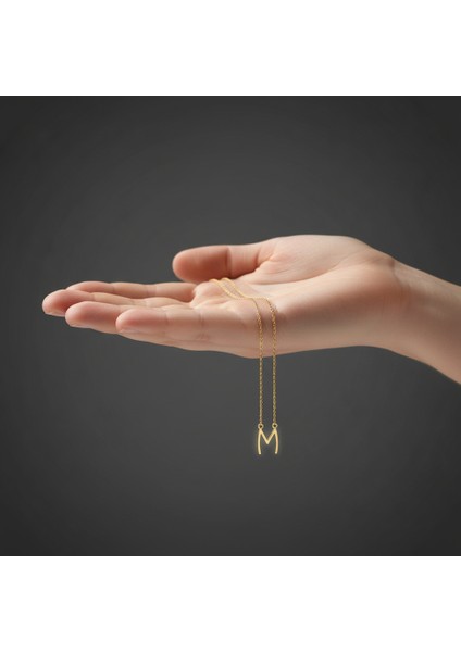 14 Ayar Altın Kolye Ucu Harf M GM2997 1 gr fiyatları