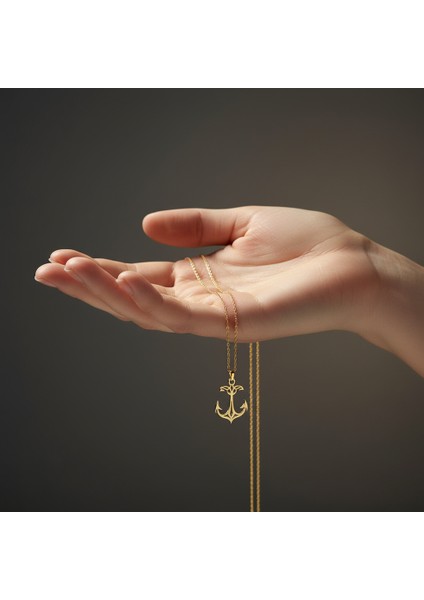 14 ayar altın kolye tekne GM446 1 gr fiyatları