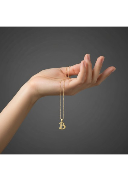 14 Ayar Altın Kolye Ucu Harf B GM2690 0.5 gr fiyatları