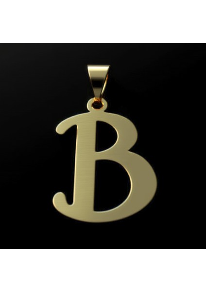 14 Ayar Altın Kolye Ucu Harf B GM2690 0.5 gr fırsatları