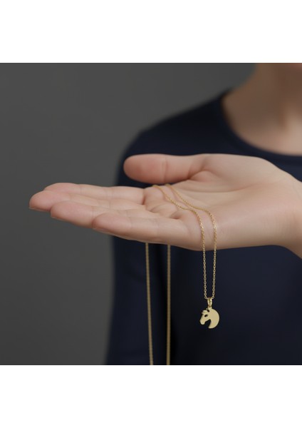 14 Ayar Altın Kolye Ucu At GM63 0.5 gr fiyatları