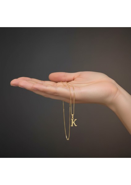 14 Ayar Altın Kolye Ucu Harf K GM2832 0.5 gr fiyatları