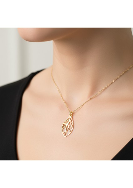 Tabitela 14 Ayar Altın Kolye Ucu Dans GM841 1 gr