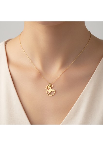 Tabitela 8 Ayar Altın Kolye Ucu Dans GM844 1 gr