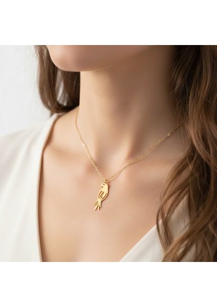 14 Ayar Altın Kolye Ucu papağan GM274 1 gr