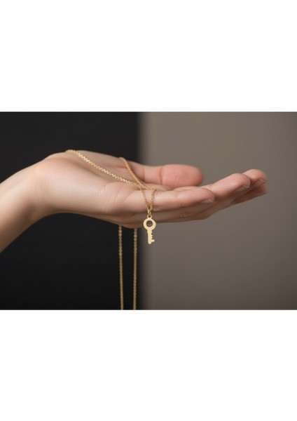 14 ayar altın kolye anahtar GM210 1 gr fiyatları