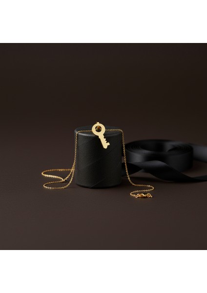 14 ayar altın kolye anahtar GM210 1 gr modelleri