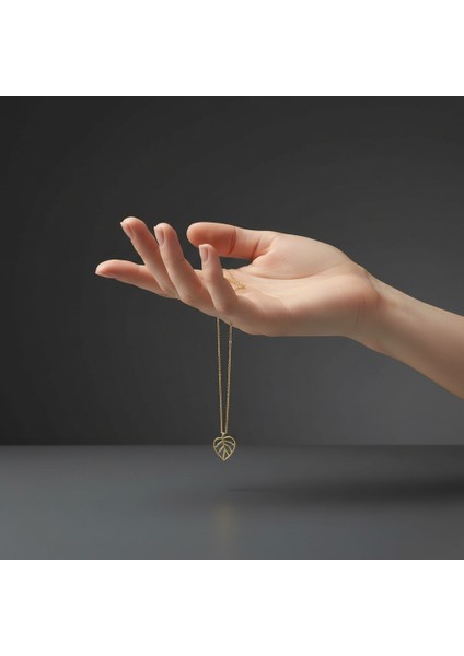 14 Ayar Altın Kolye Ucu yaprak GM29 1 gr fiyatları