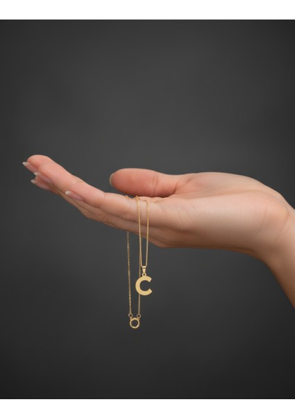 14 Ayar Altın Kolye Ucu Harf C GM2862 0.5 gr fiyatları