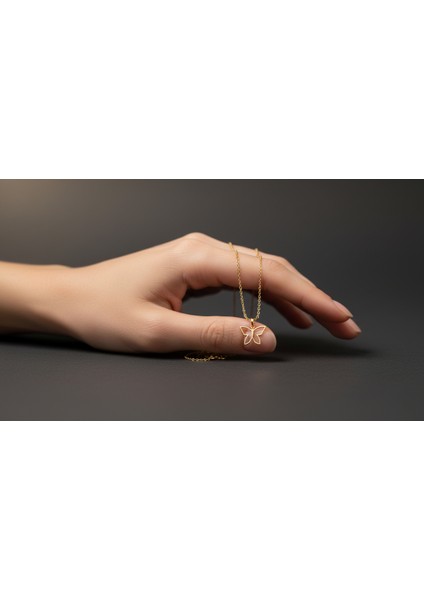 14 Ayar Altın Kolye Ucu Kelebek GM1443 1 gr fiyatları