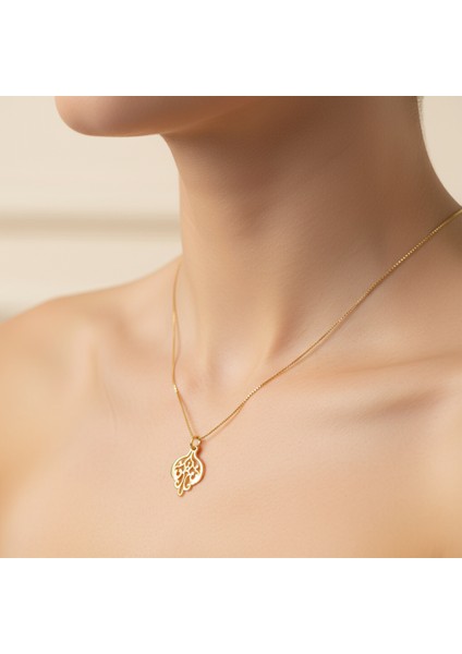 14 ayar altın kolye bulut GM499 1 gr