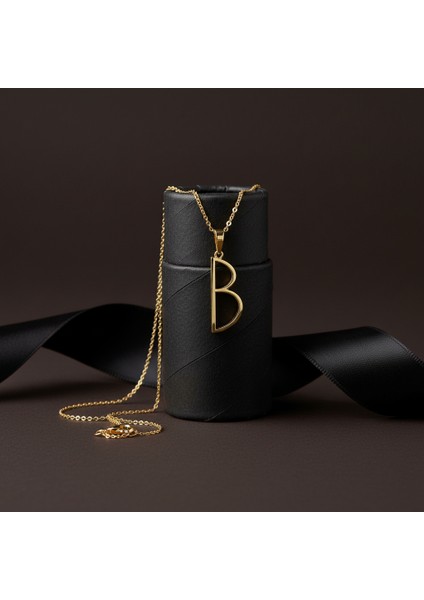 8 Ayar Altın Kolye Ucu Harf B GM2723 1 gr modelleri