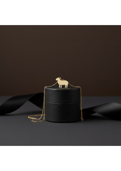 14 Ayar Altın Kolye Ucu Keçi GM2355 1 gr modelleri