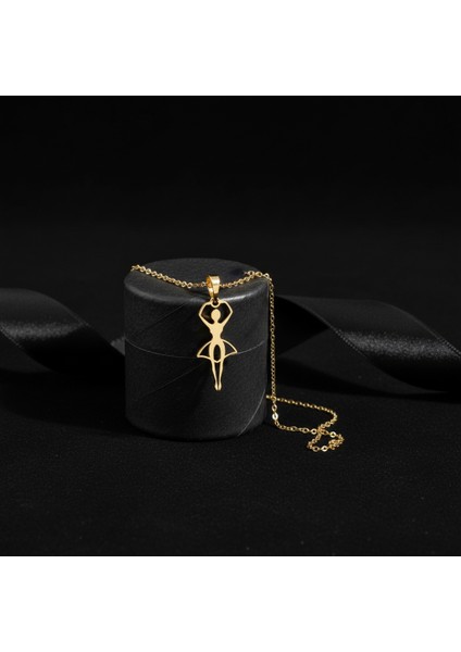 14 Ayar Altın Kolye Ucu Balerin GM3346 0.5 gr modelleri