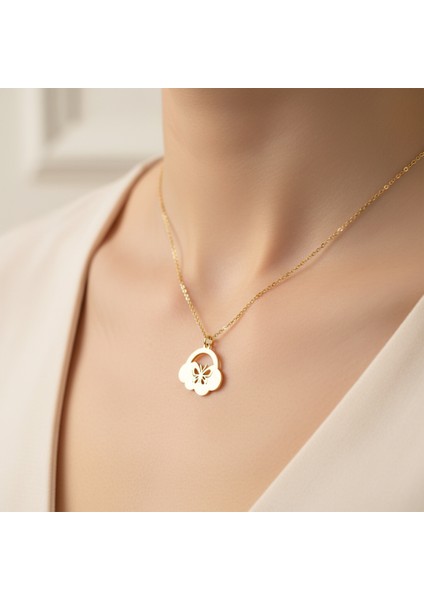 14 ayar altın kolye bulut GM539 1 gr